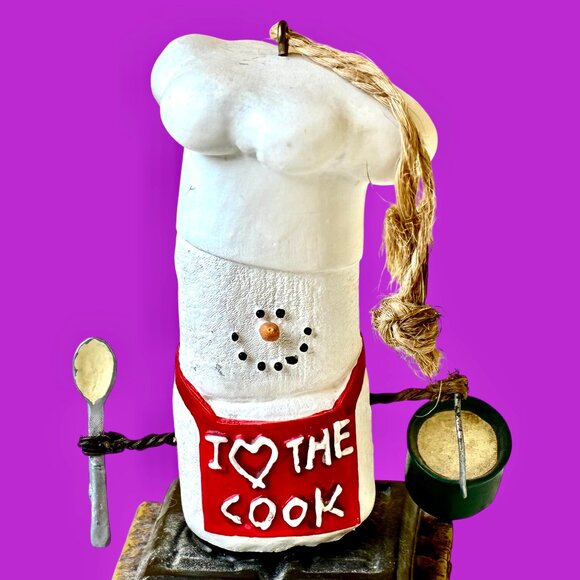 The Original S'MORES Midwest KISS THE COOK Marshmallow Ornament Christmas Smore - Picture 6 of 11